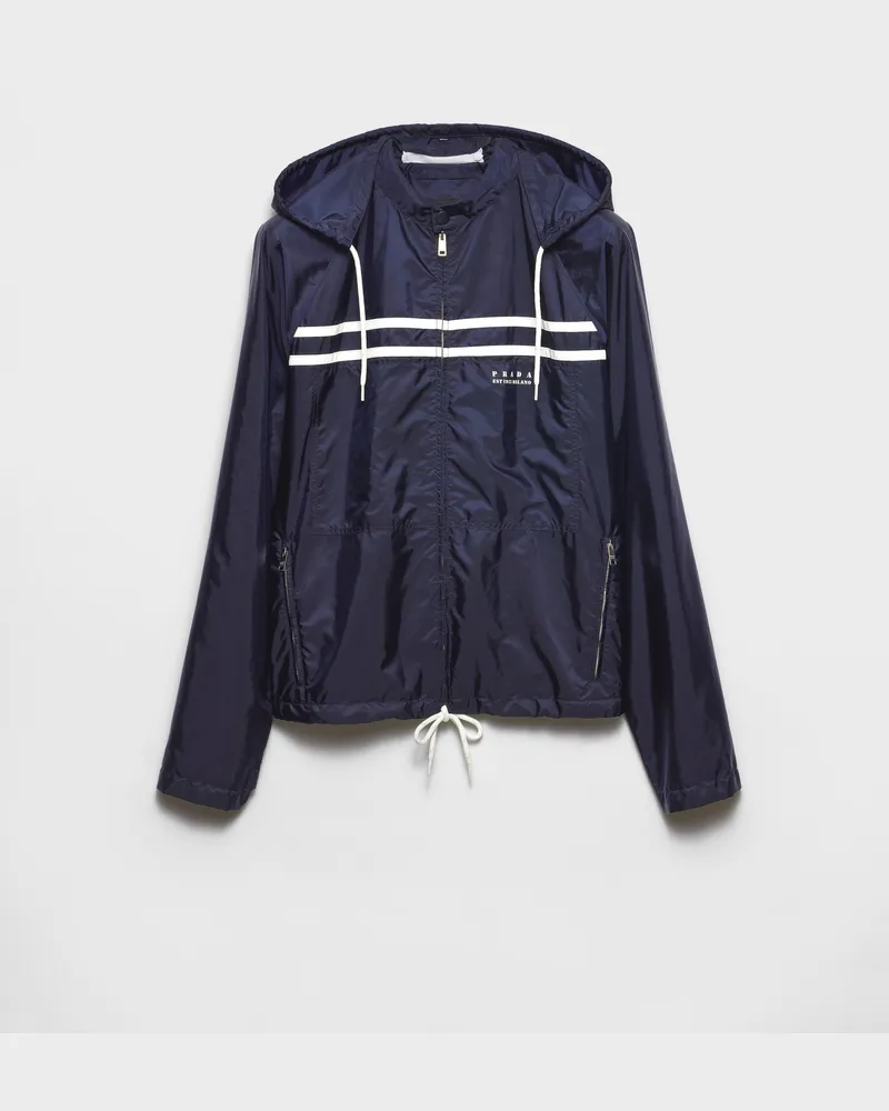 Prada Jacke aus Re-Nylon Blau