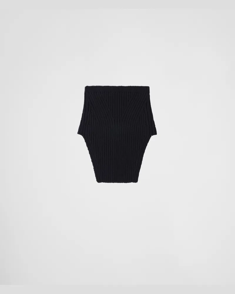 Prada Dickey aus Wolle Schwarz
