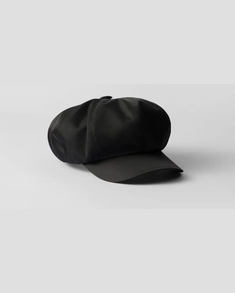 Prada Ballonmütze aus Re-Nylon Schwarz