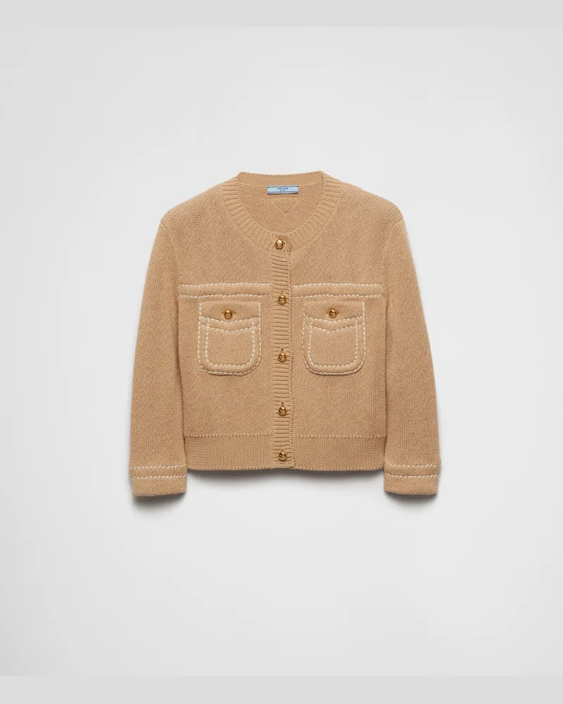 Prada Strickjacke aus Baumwolle Albino