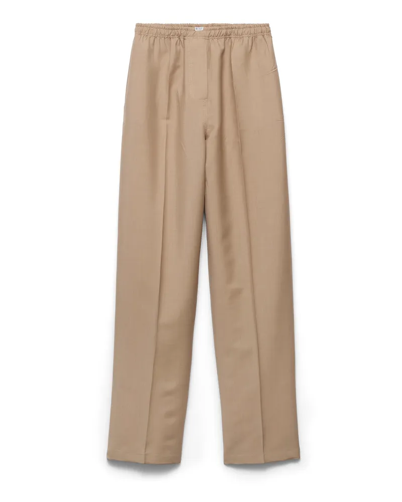 Prada Hose Aus Leichtem Mohair, Damen, Haselnuss, Größe Haselnuss