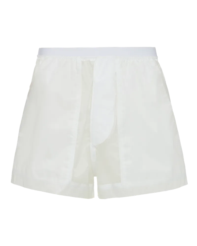 Prada Shorts aus Ripstop Weiss