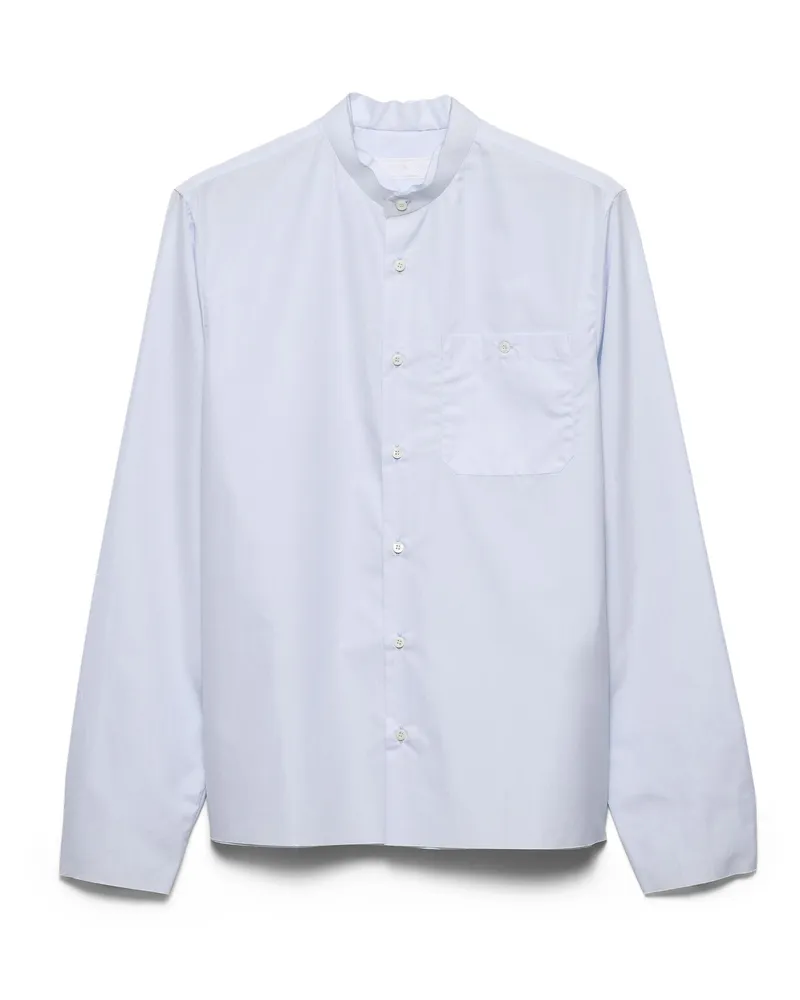 Prada Hemd Aus Baumwolle, Herren, Astro-blau, Größe Astro-blau