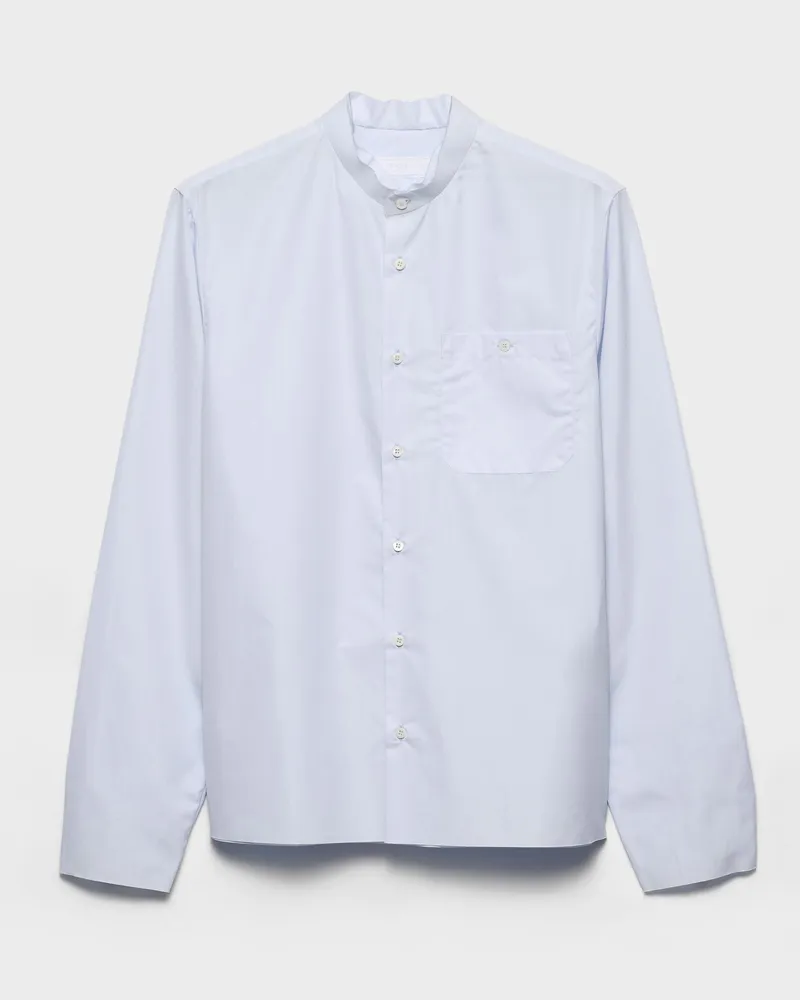 Prada Hemd aus Baumwolle Astro-blau