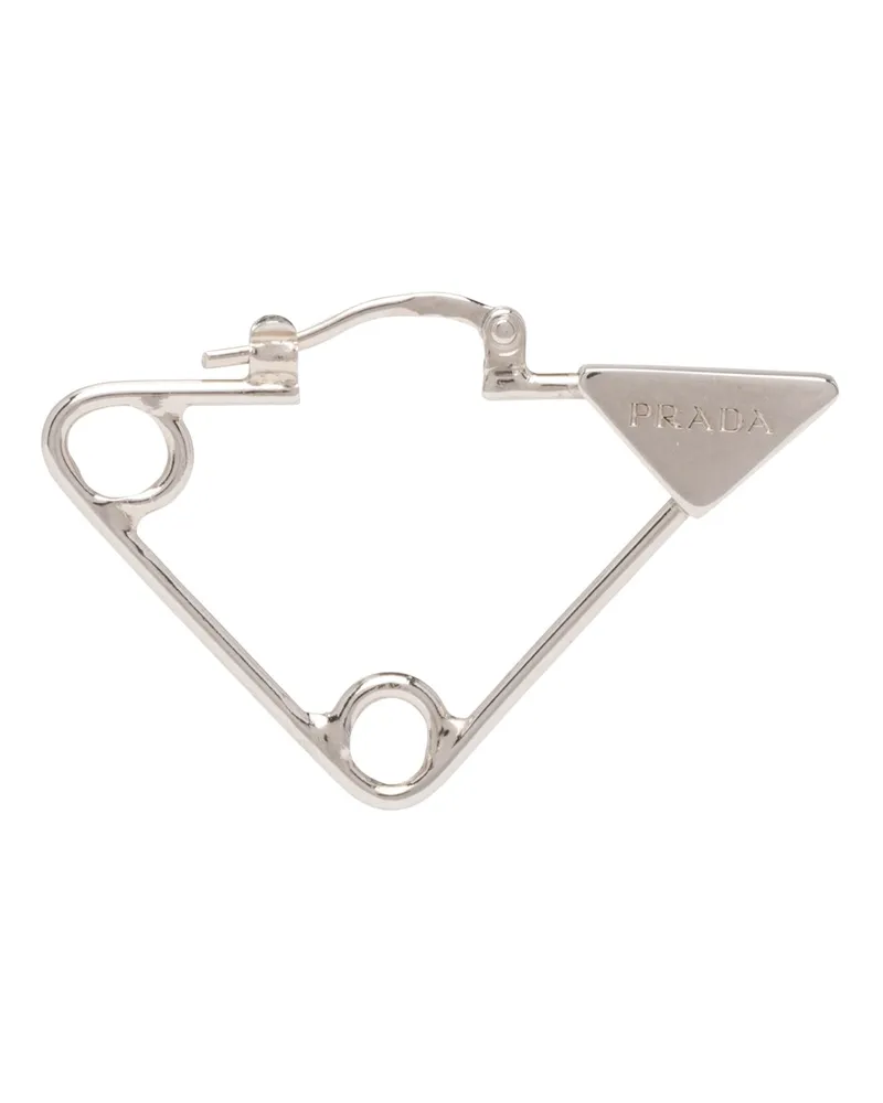 Prada Symbole Einzel-ohrring, Herren, Silber Silber