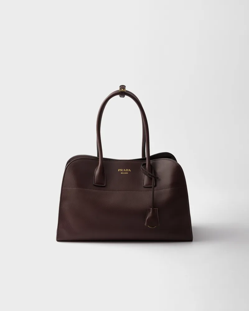 Prada Große Tote Bag aus Leder Bruyèreholz