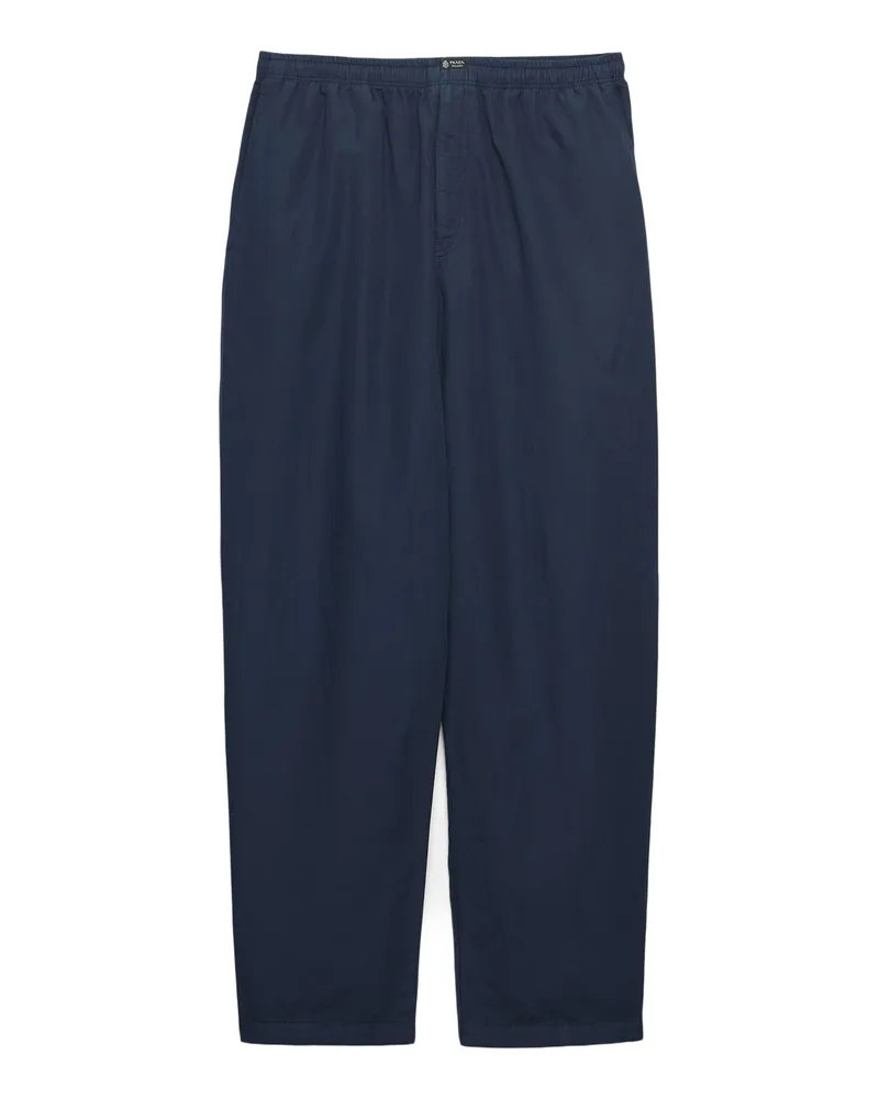 Prada Hose Aus Leinenmischgewebe, Herren, Blau, Größe Blau