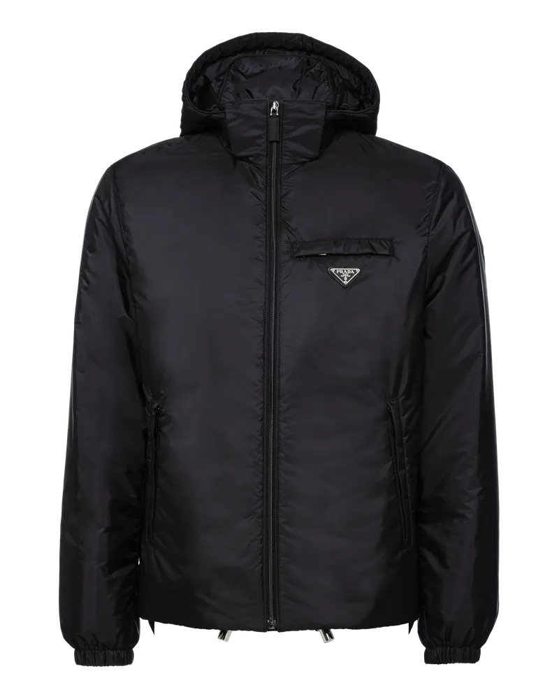 Prada Steppjacke aus Re-Nylon Schwarz