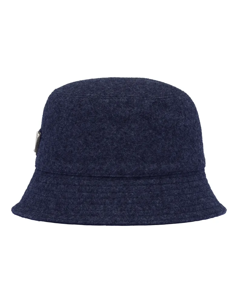 Prada Regenhut Aus Loden, Herren, Marineblau, Größe Marineblau