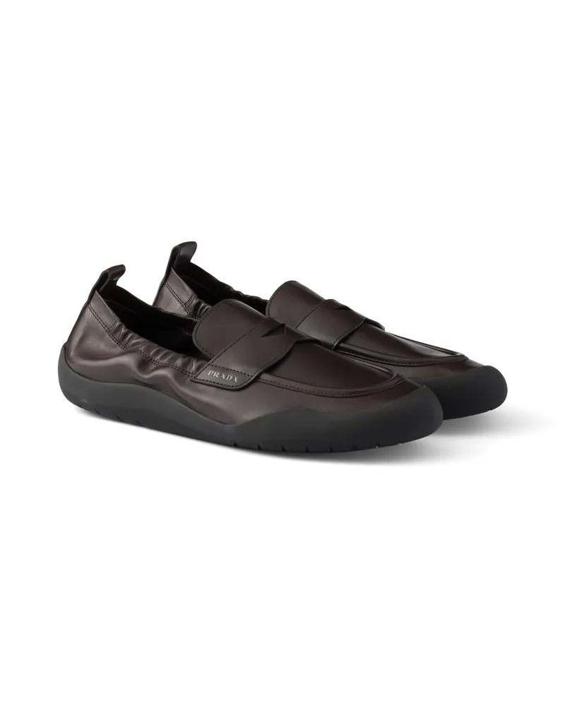 Prada Speedrock Loafer Aus Leder, Herren, Dunkelbraun, Größe 11 Dunkelbraun