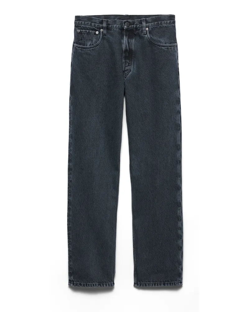 Prada Reguläre Jeans Aus Denim, Herren, Obsidian, Größe Obsidian