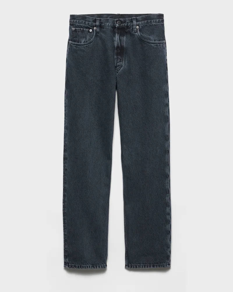 Prada Reguläre Jeans aus Denim Obsidian