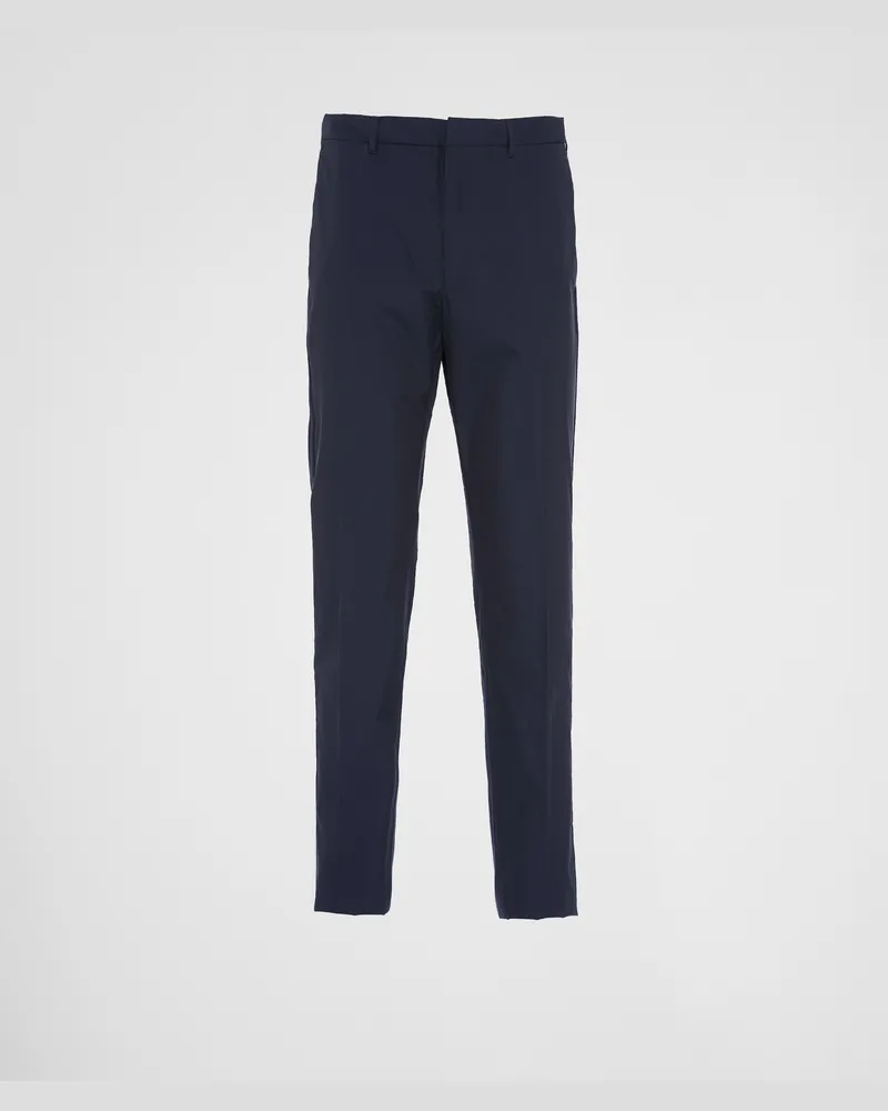 Prada Hose aus Baumwolle Blau