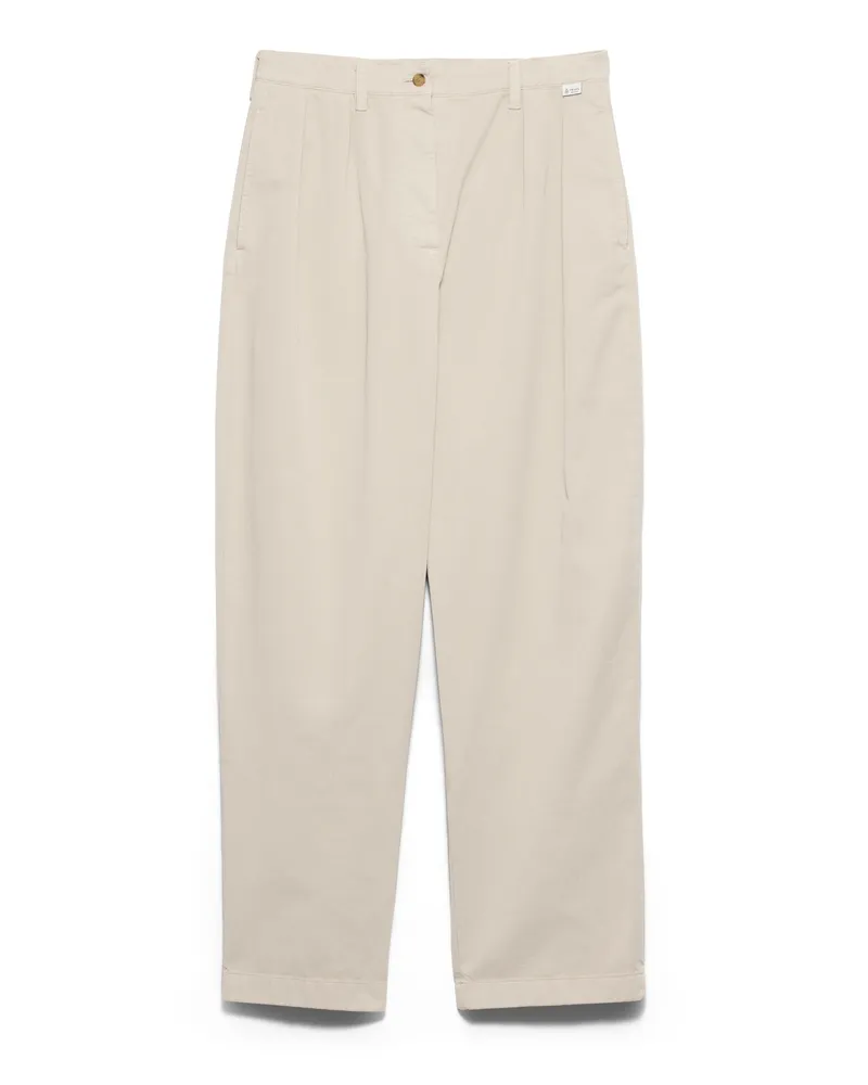 Prada Hose Aus Alter Gabardine, Damen, Sandbeige, Größe Sandbeige