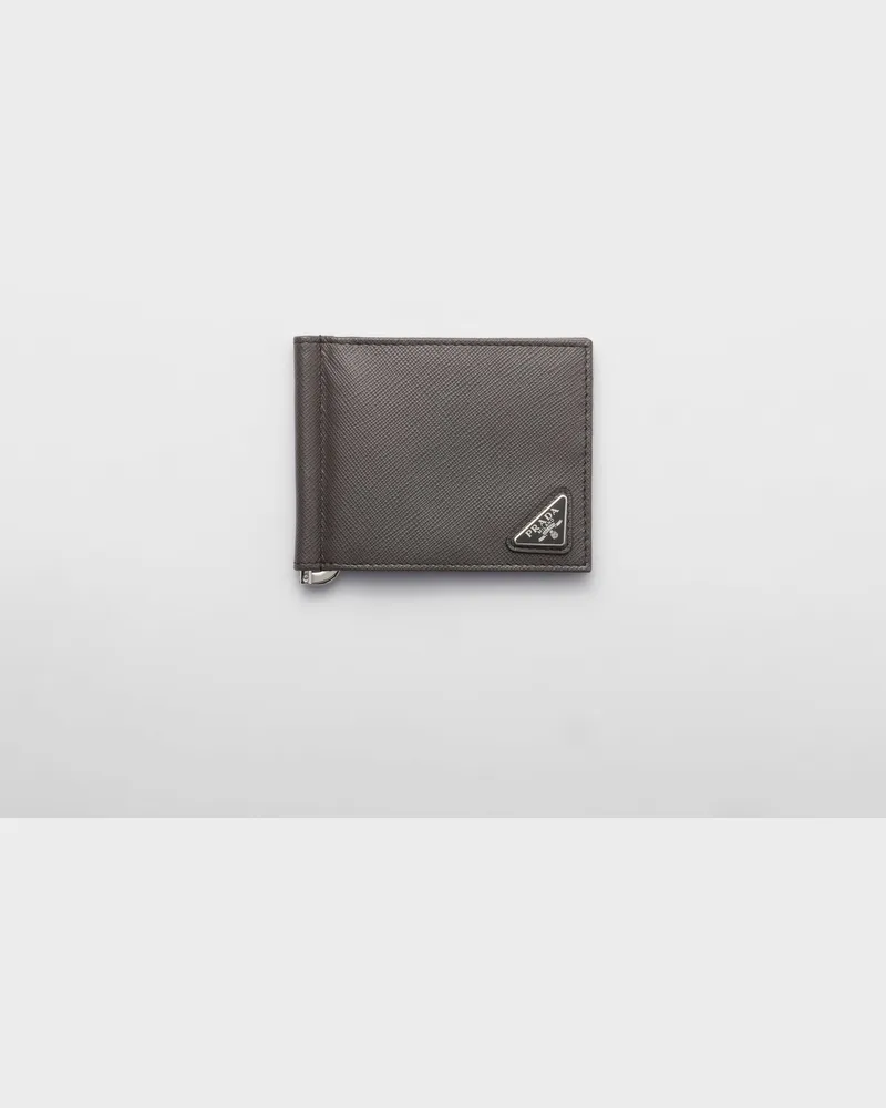 Prada Portemonnaie Rauchgrau