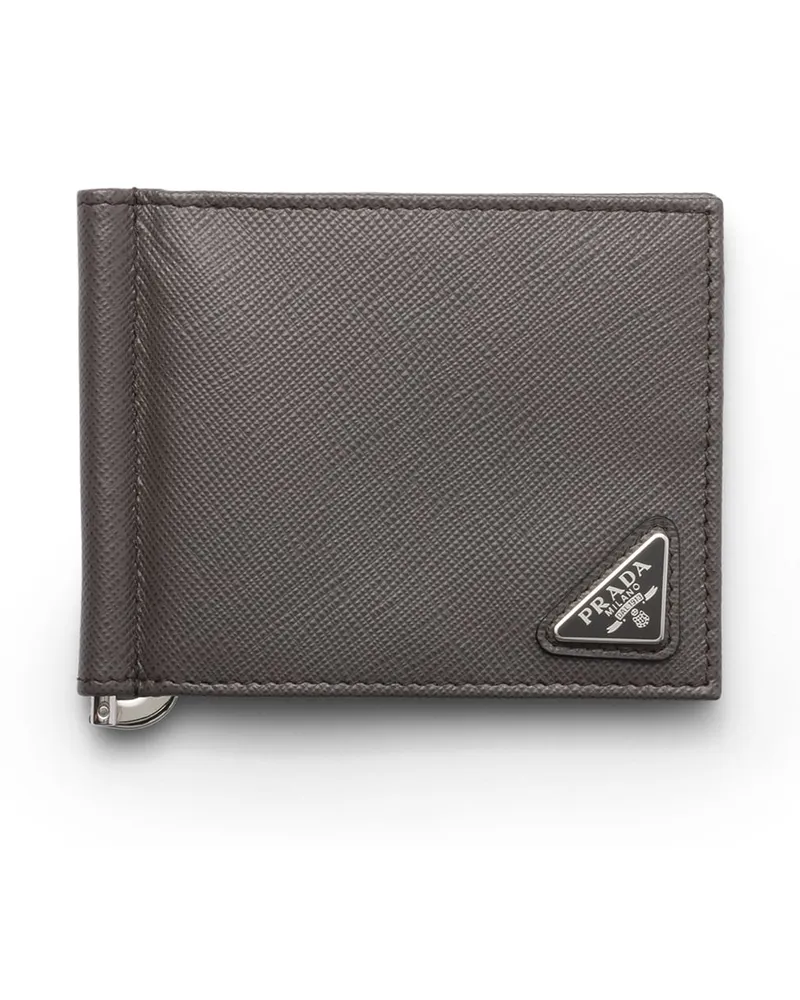Prada Portemonnaie, Herren, Rauchgrau Rauchgrau