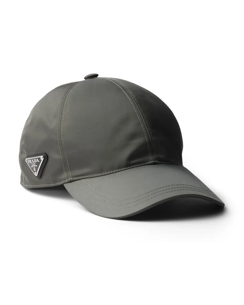 Prada Baseballkappe Aus Re-nylon, Herren, Waldgrün, Größe Waldgrün