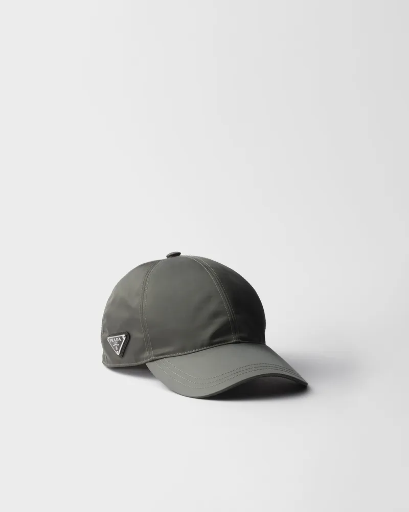 Prada Baseballkappe aus Re-Nylon Waldgrün