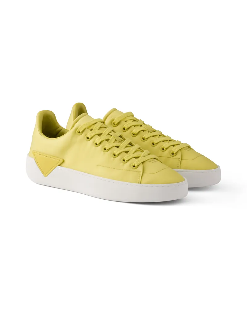 Prada Sneaker Court Aus Re-nylon, Herren, Ananas, Größe 12 Ananas