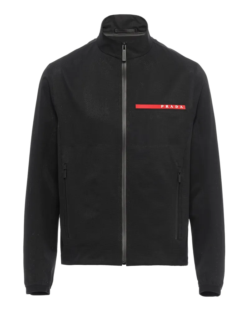 Prada Jacke Aus Light Bi-stretch, Herren, Schwarz, Größe Schwarz