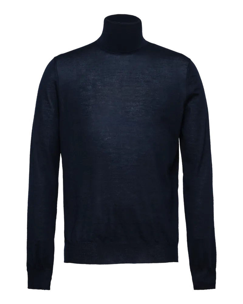 Prada Rollkragenpullover aus Kaschmir Blau