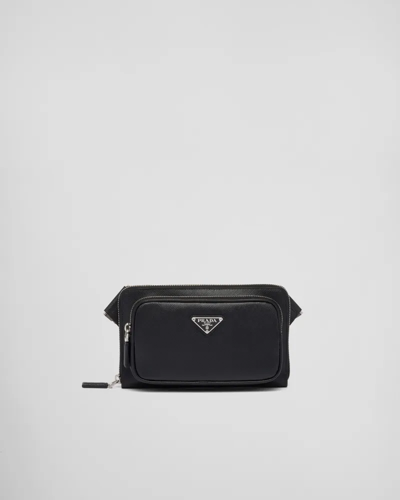 Prada Gürteltasche aus Saffiano-Leder Schwarz