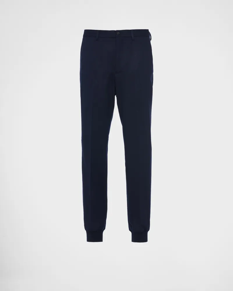 Prada Jogginghose aus Wolle Blau