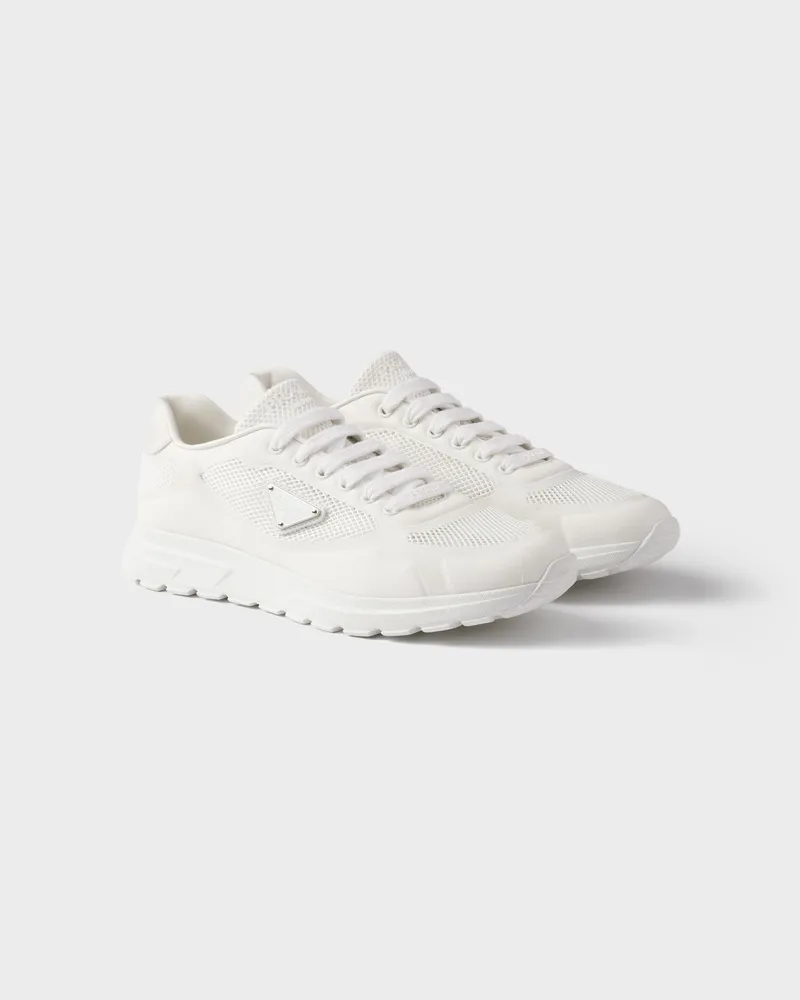 Prada Prax 2.0 Sneaker aus Stoff Weiss