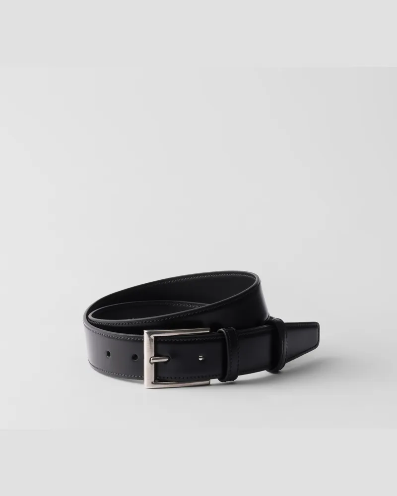 Prada Ledergürtel Schwarz