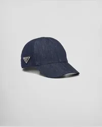 Prada Baseballkappe aus Denim Blau