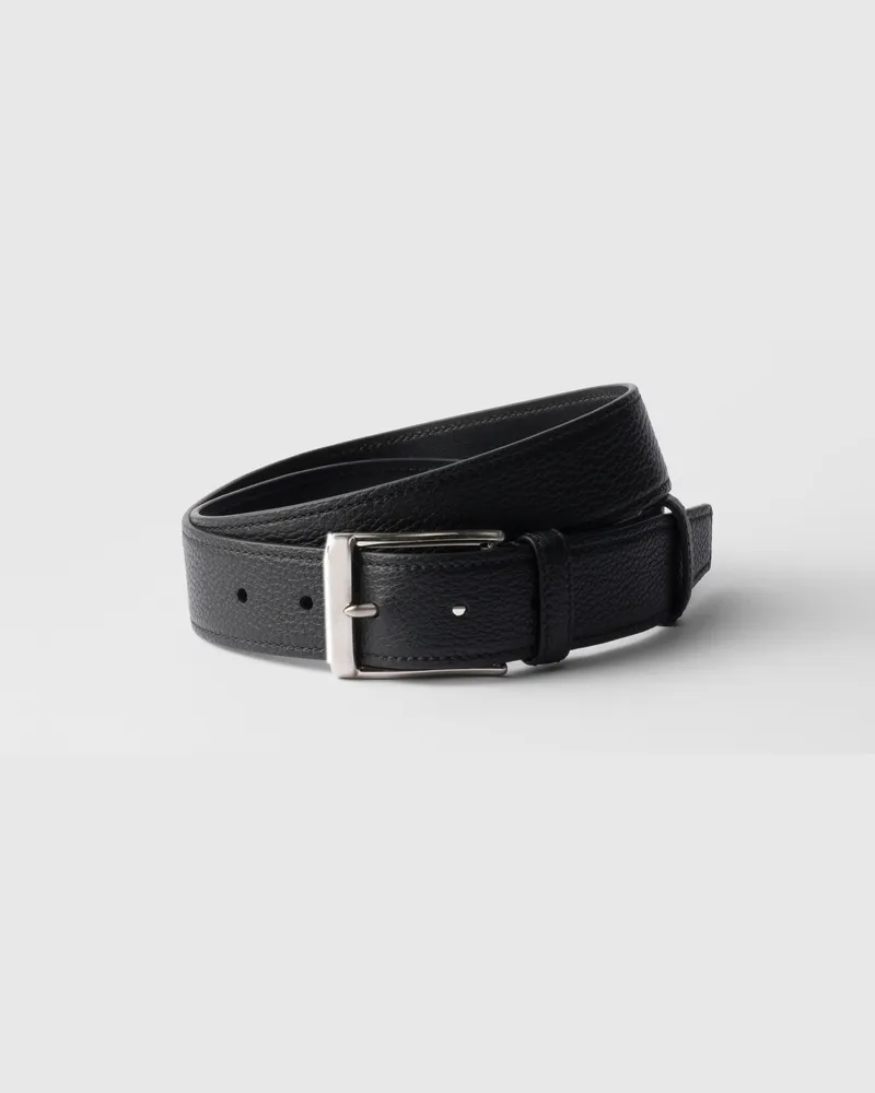 Prada Ledergürtel Schwarz