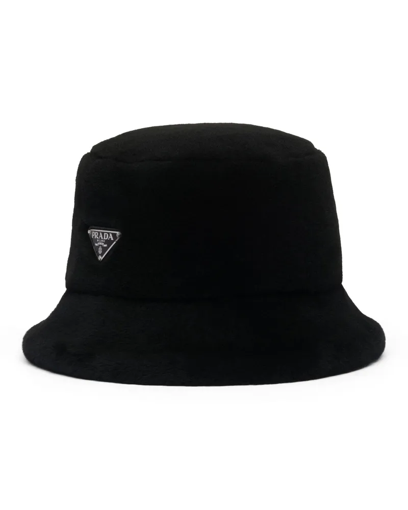 Prada Fischerhut Aus Lammfell, Herren, Schwarz, Größe Schwarz