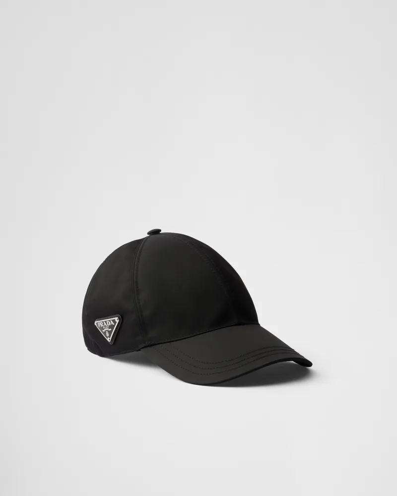 Prada Baseballkappe aus Re-Nylon Schwarz