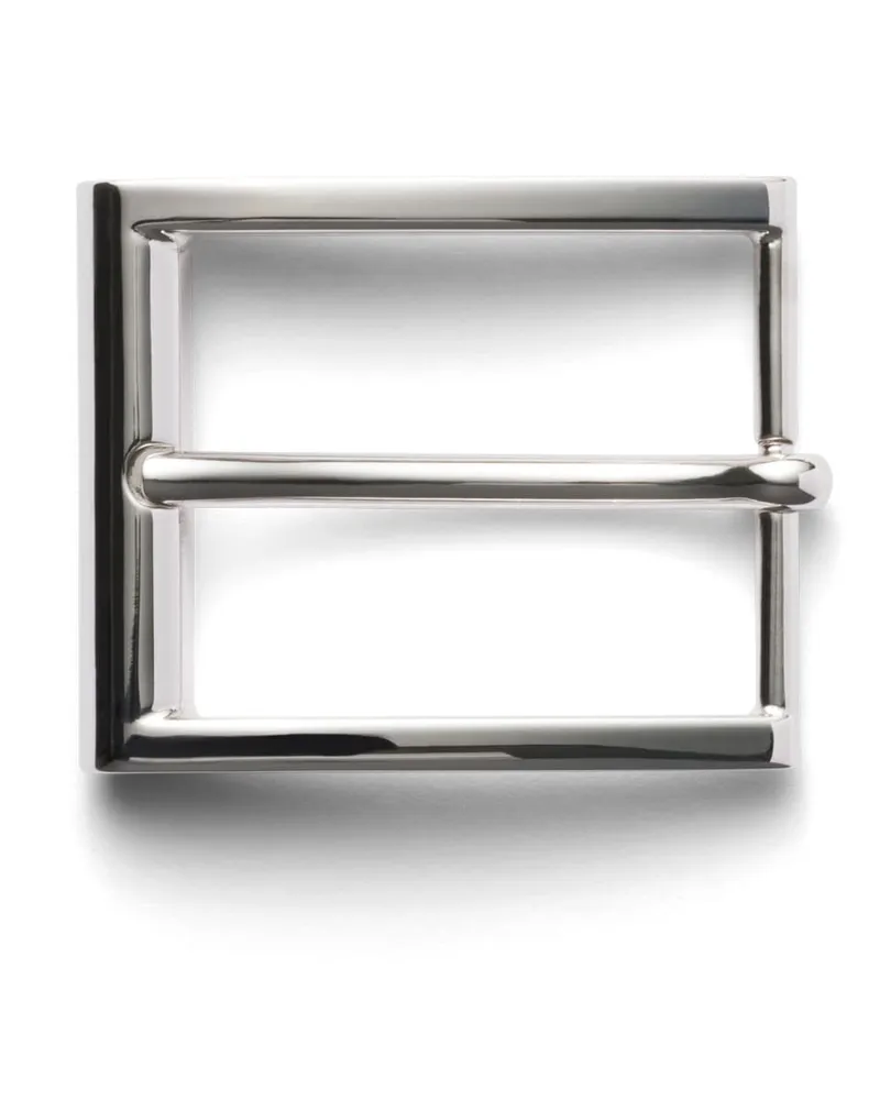 Prada Gürtelschließe Aus Metall, Herren, Silber Silber