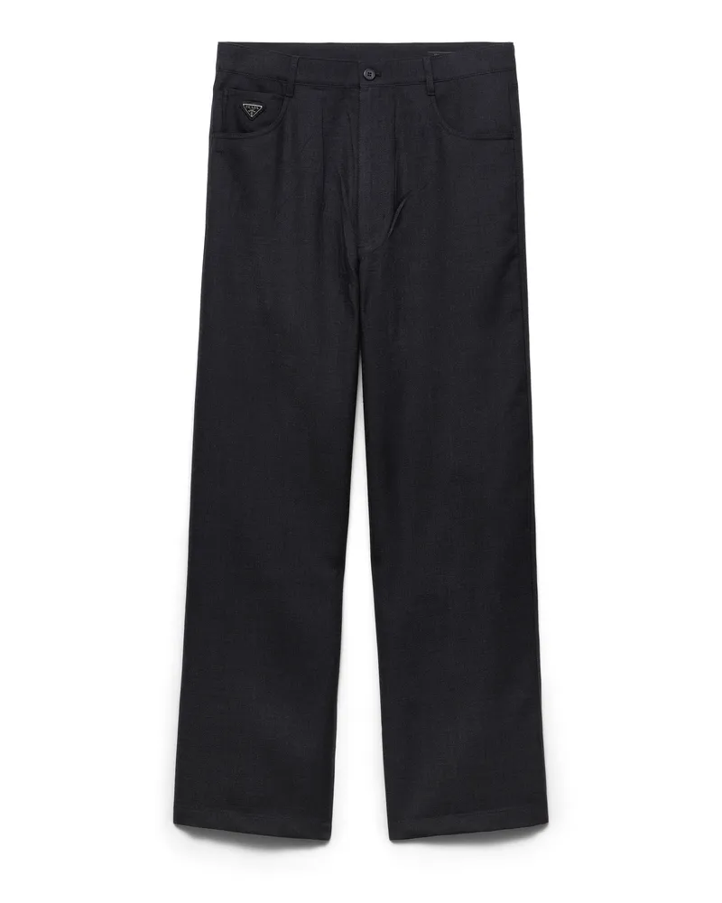 Prada Hose Aus Wolle, Herren, Anthrazitgrau, Größe Anthrazitgrau