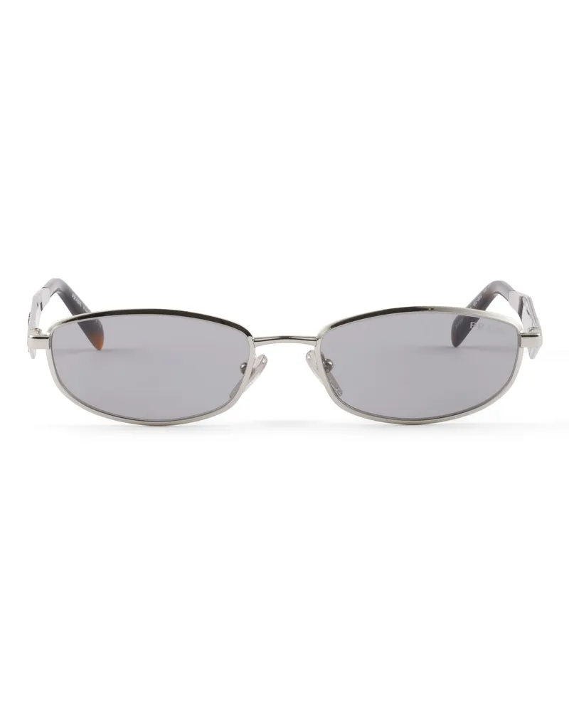 Prada Sonnenbrille Mit  Logo, Damen, Grau Grau