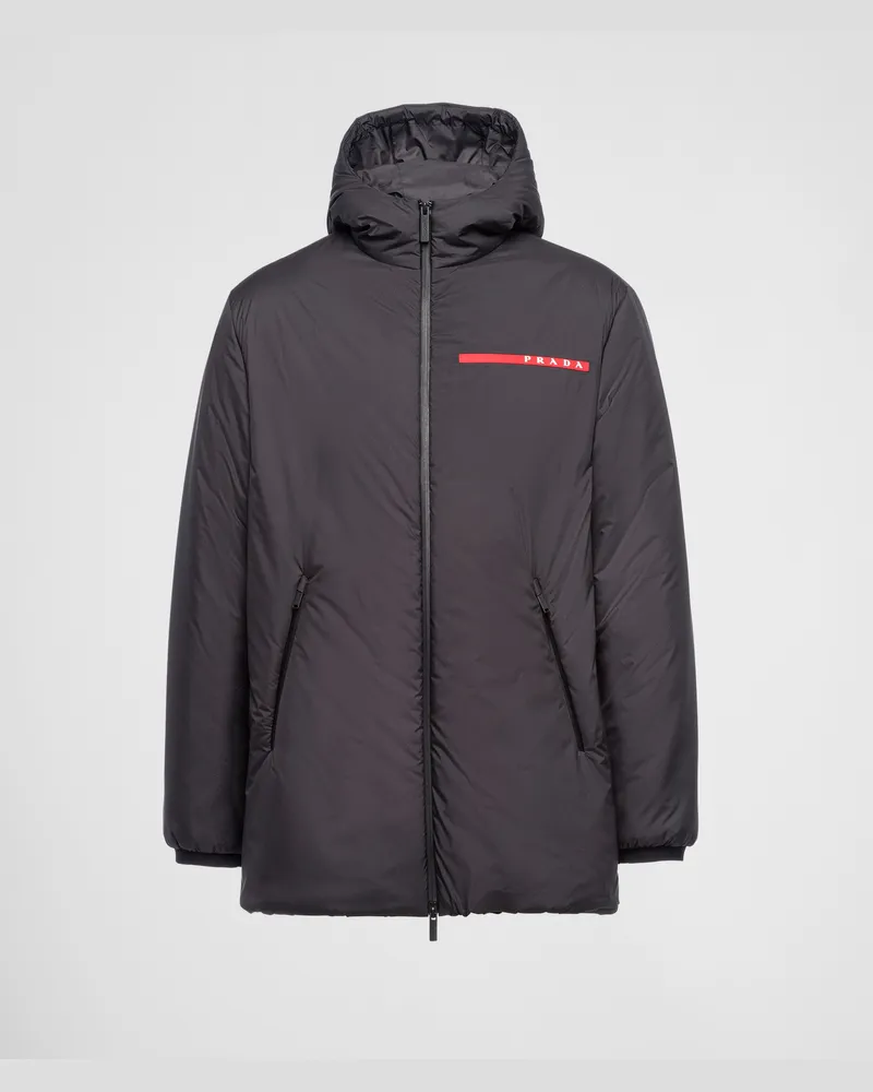Prada Wattierte Jacke aus Light Polyester Schwarz