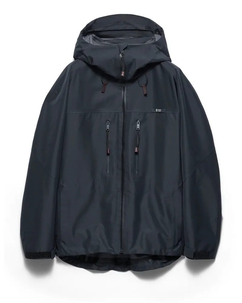 Prada Jacke Aus Funktionsgewebe, Damen, Schwarz, Größe Schwarz