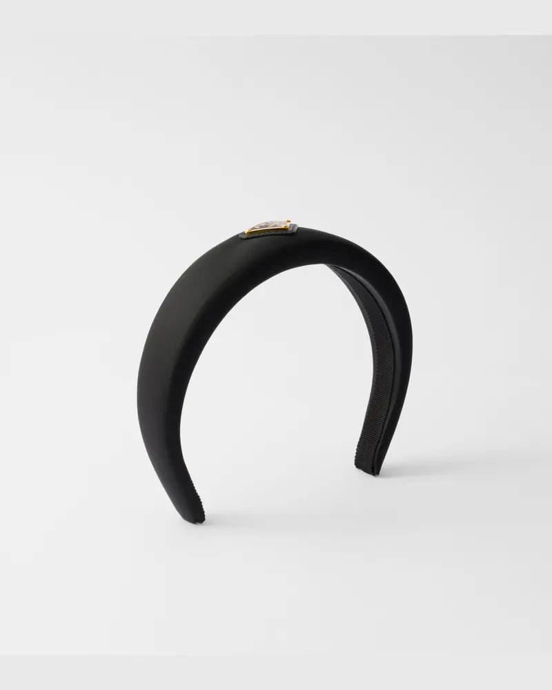 Prada Haarreif aus Re-Nylon Schwarz
