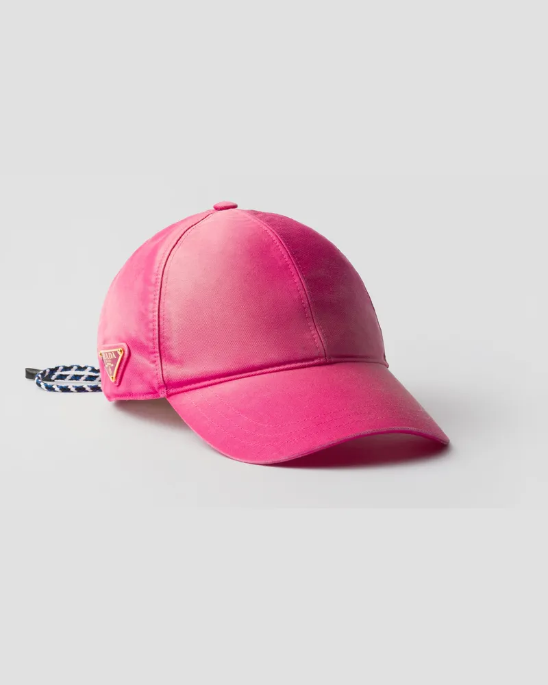 Prada Baseballkappe aus Baumwolle Tamarindenrosa