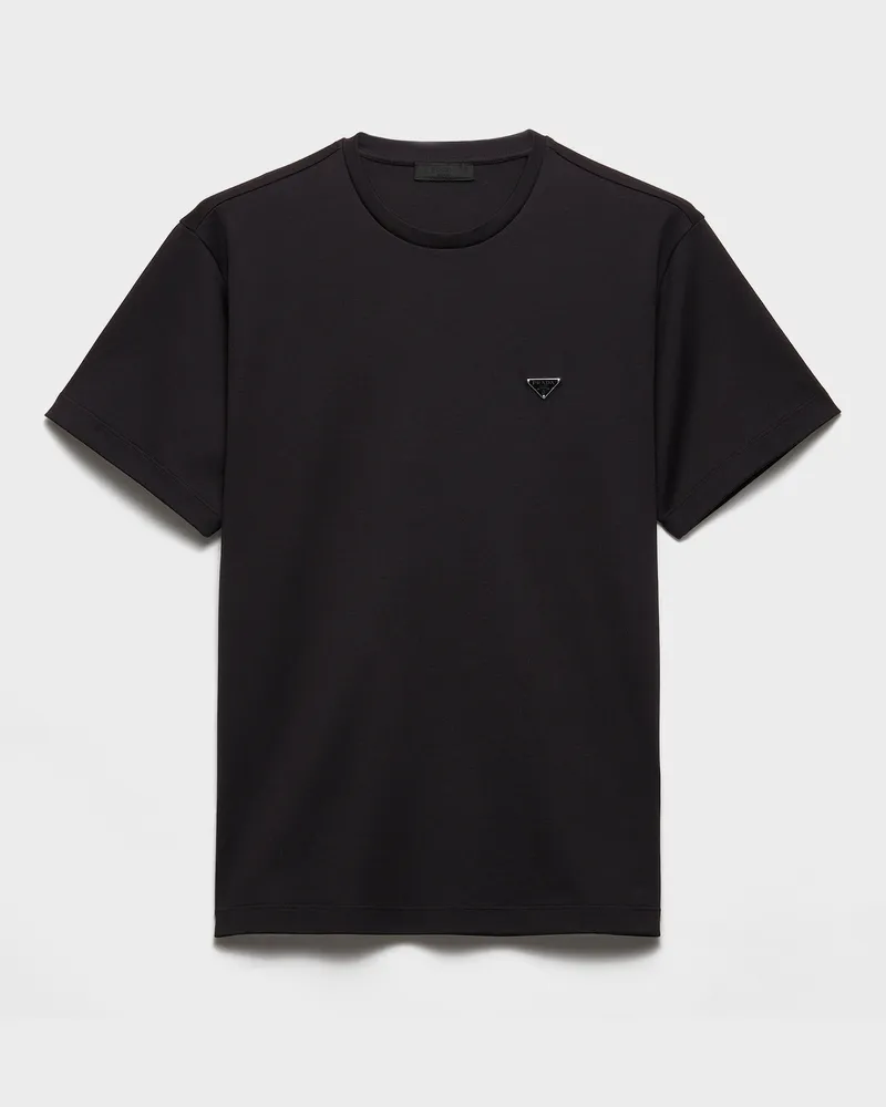 Prada T-Shirt aus Baumwolle Schwarz