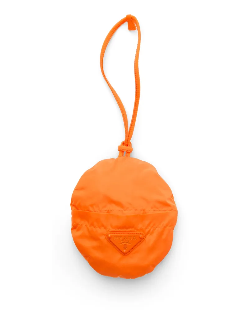 Prada Faltbarer Fischerhut Aus Re-nylon, , Orange, Größe Orange