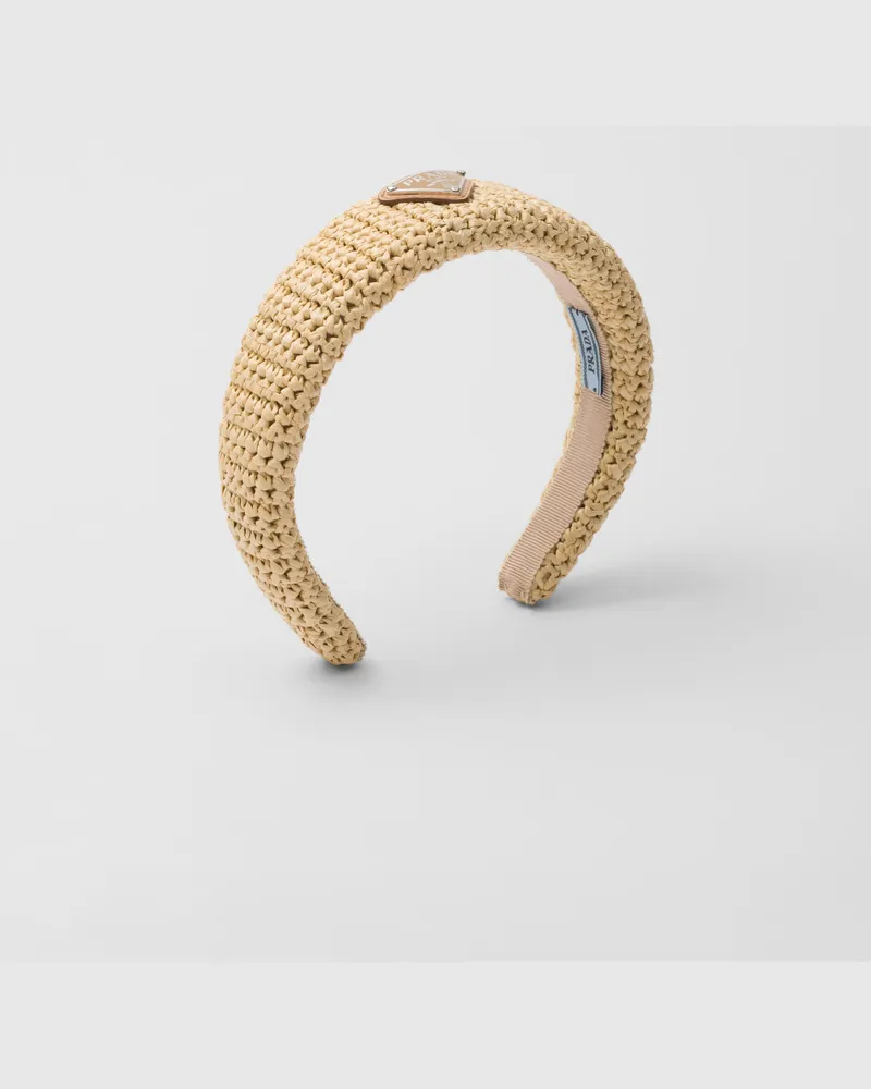Prada Gehäkeltes Headband Natur