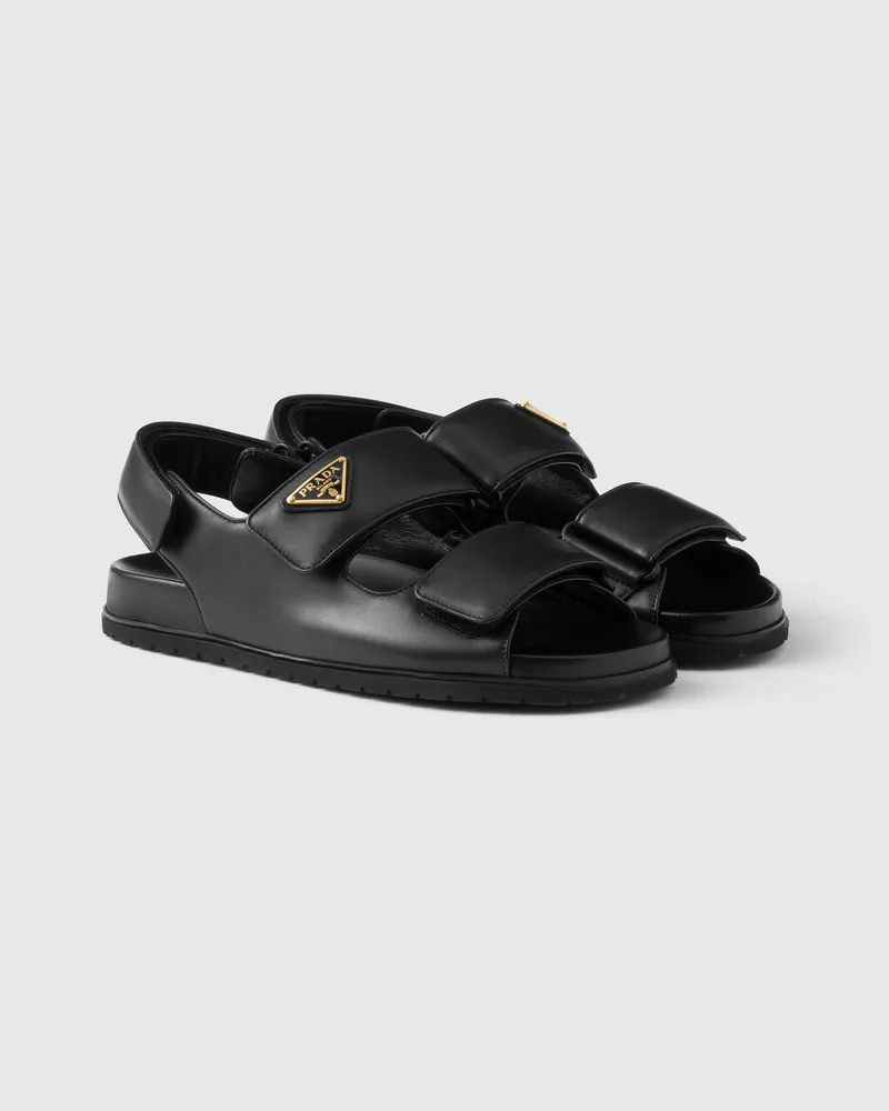 Prada Sandalen aus Nappa-Leder Schwarz