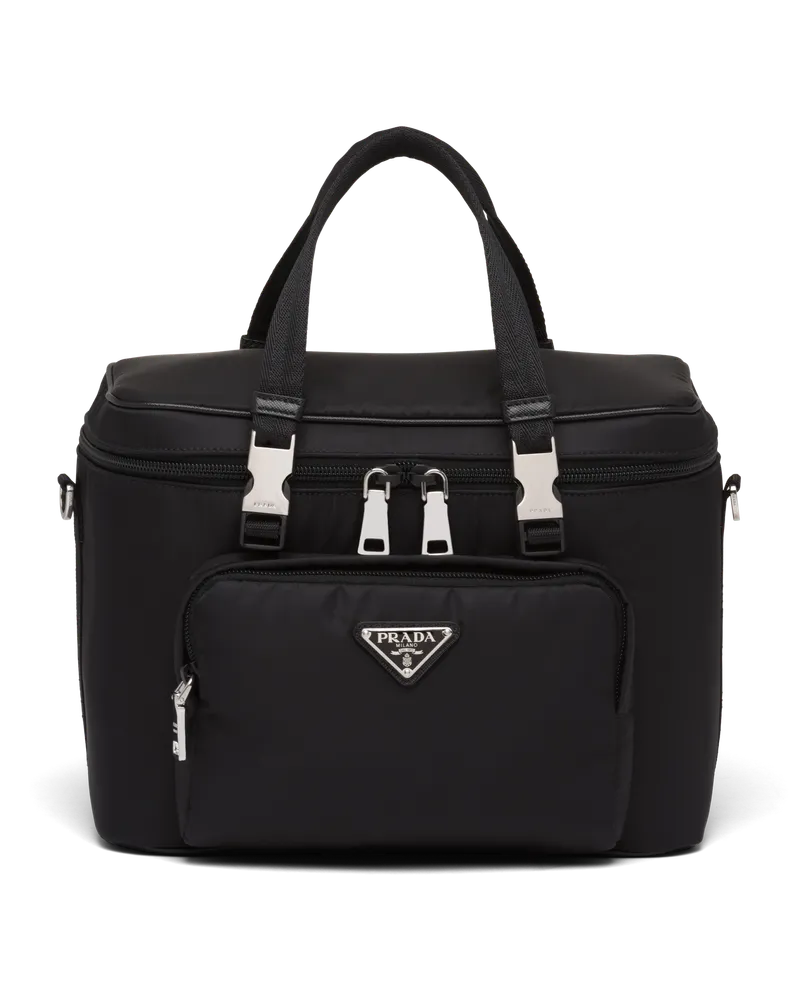 Prada Picknicktasche aus Re-Nylon Schwarz