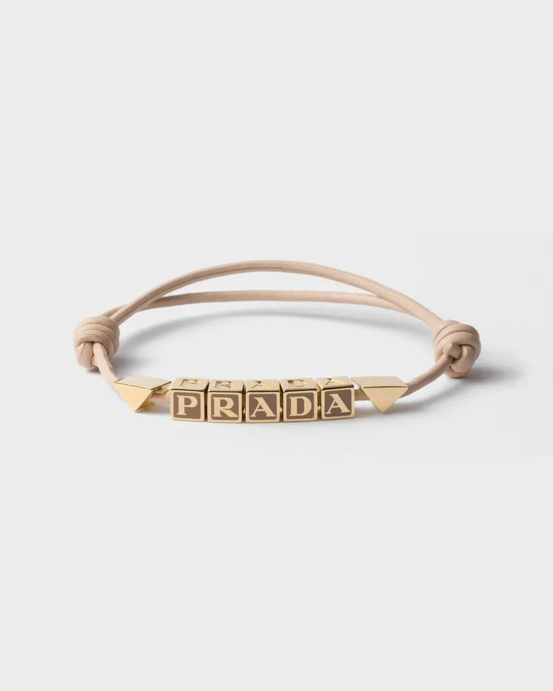 Prada Armband aus Nappaleder Puderrosa