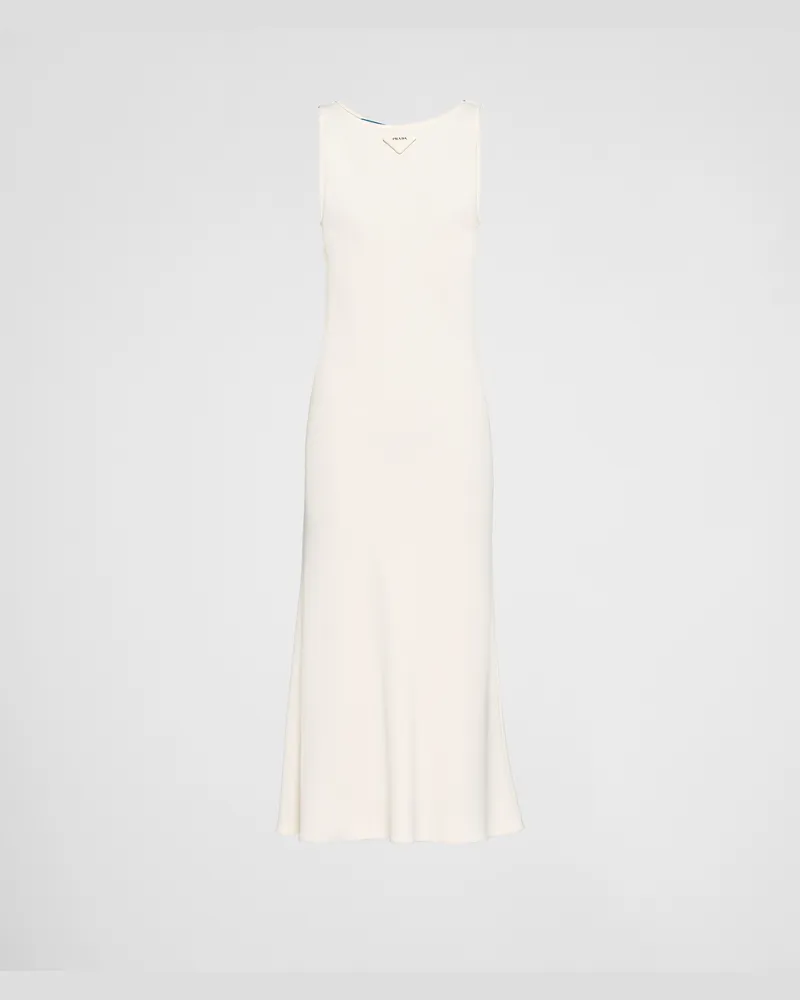 Prada Kleid aus Sablé Elfenbein