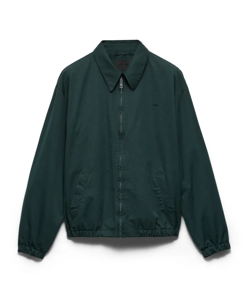 Prada Jacke Aus Baumwolle, Herren, Flaschengrün, Größe Flaschengrün