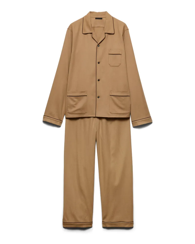 Prada Pyjama Aus Kaschmir, Herren, Kamelbraun, Größe Kamelbraun