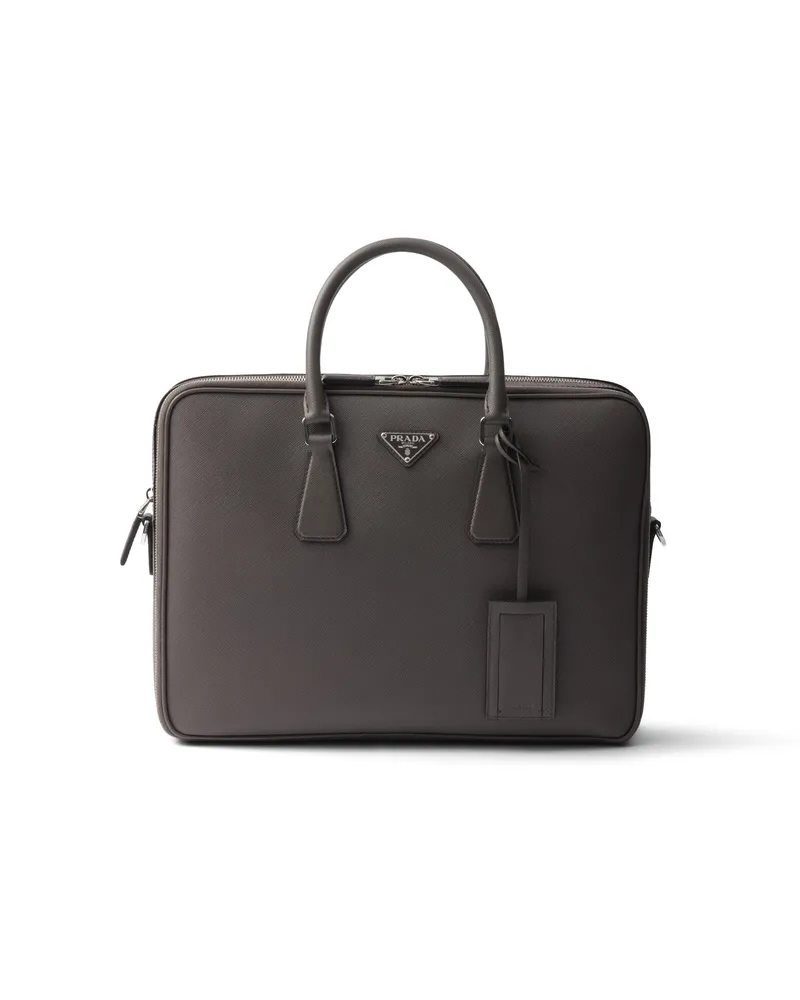 Prada Brieftasche Aus Saffiano-leder, Herren, Bambus/korkbeige Bambus